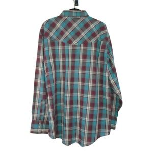 Ely Cattleman Shirts - Plaid VTG Shirt Pearl Snaps Single Stitch Men's XL Ely Cattleman Shirts - Plaid VTG Shirt Pearl Snaps Single Stitch Men's XL